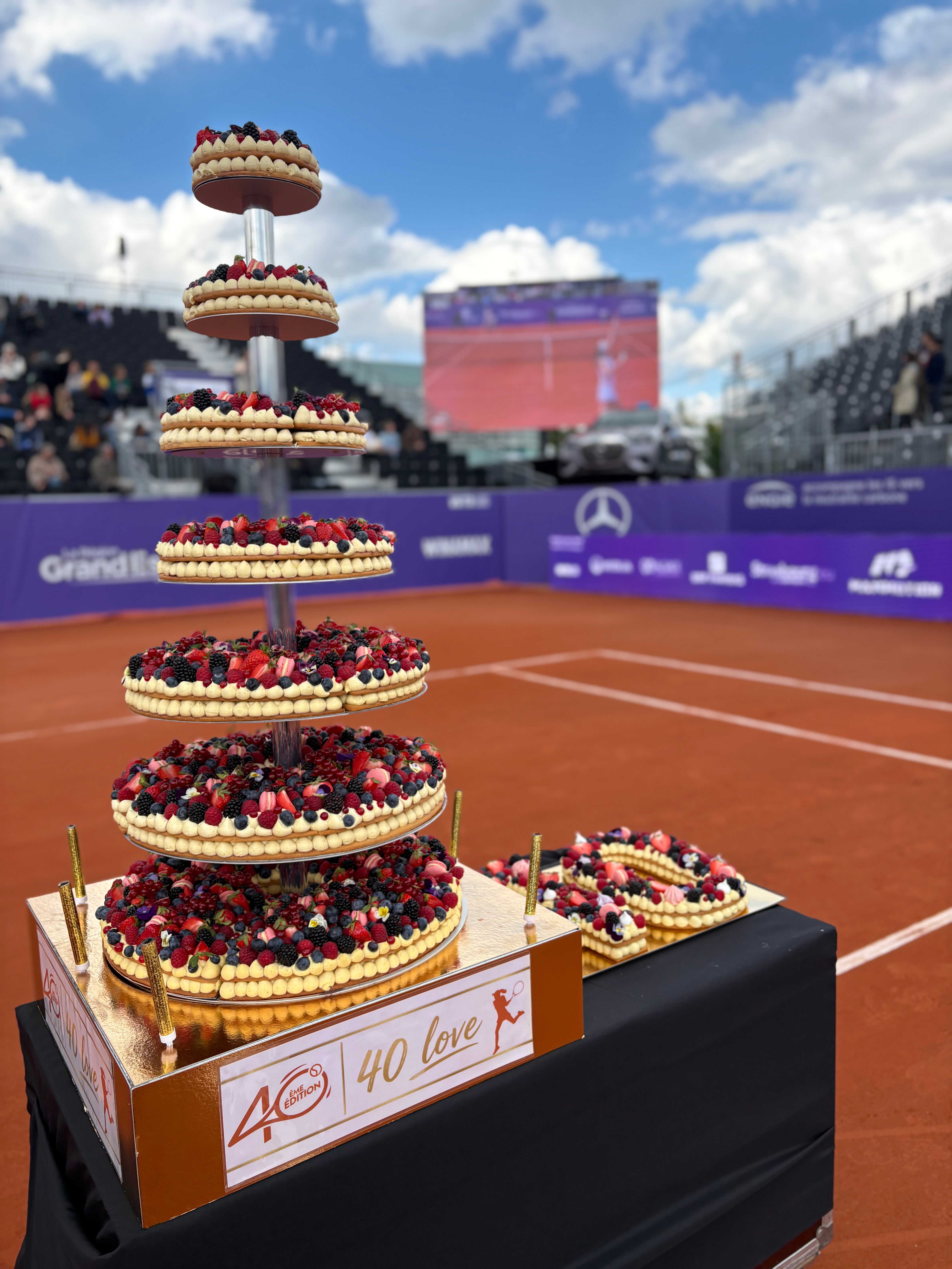 Un gâteau événementiel d'exception pour les Internationaux de Strasbourg