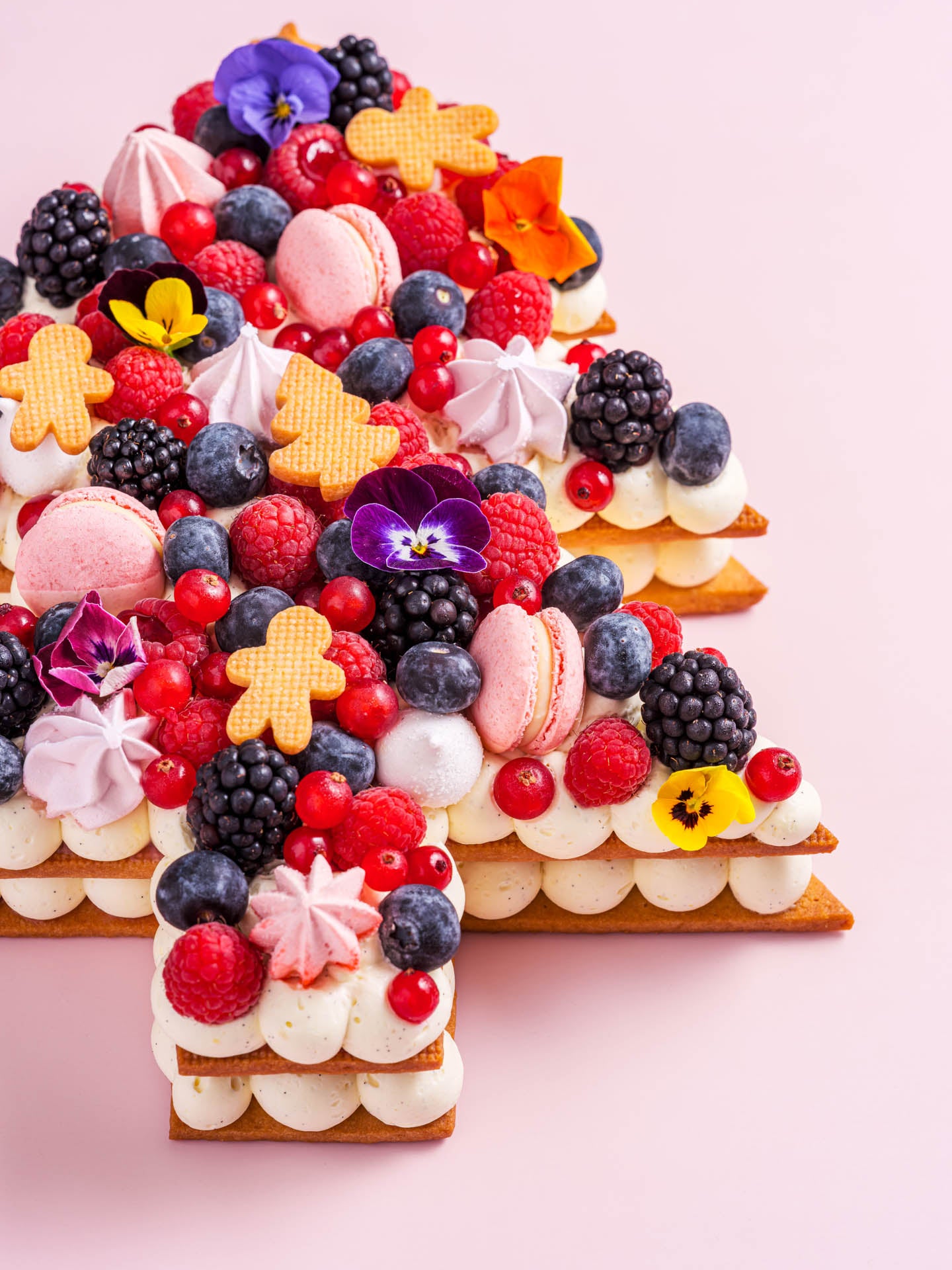 Gâteau en forme de sapin zoom