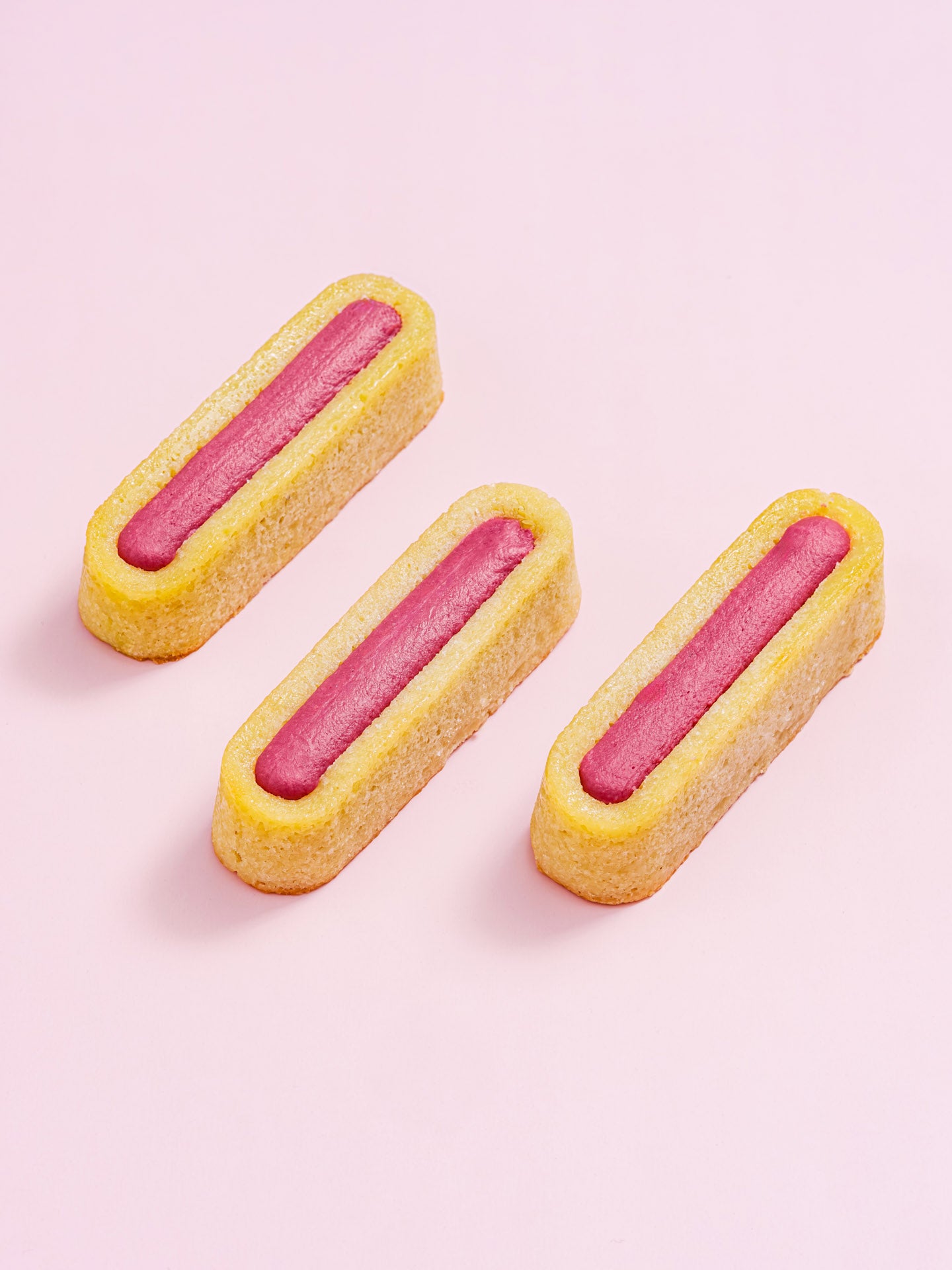 Financier rose framboise